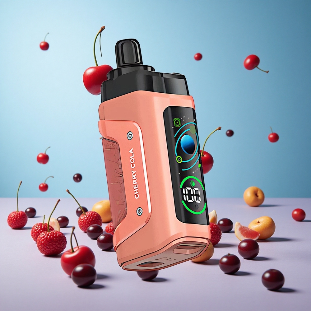 Razz Bar 45000 Пуфове Вишна Кола 1.0 Ohm Mesh Coil Type-C Rechargeable Bulgaria vape wholesale