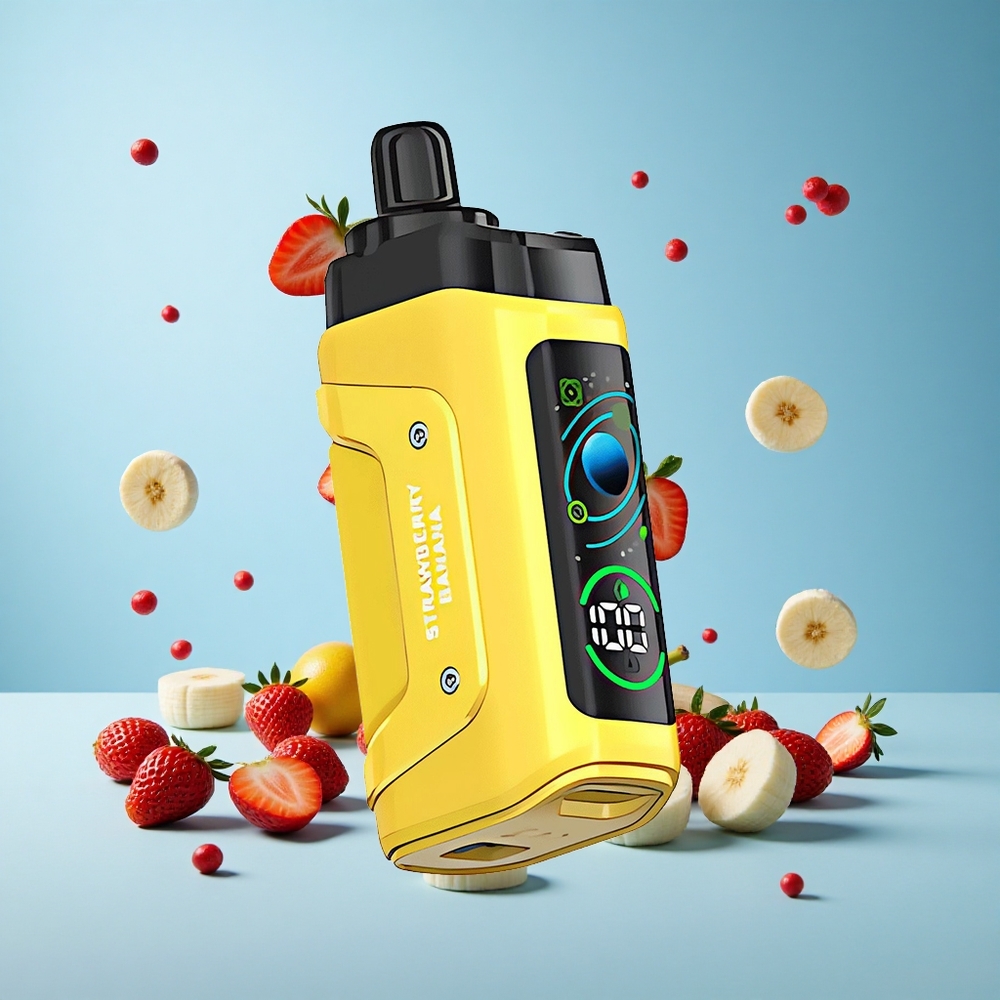 Razz Bar 45000 Пуфове Ягода Банан 1.0 Ohm Мрежов Намотка Type-C Bulgaria vape wholesale