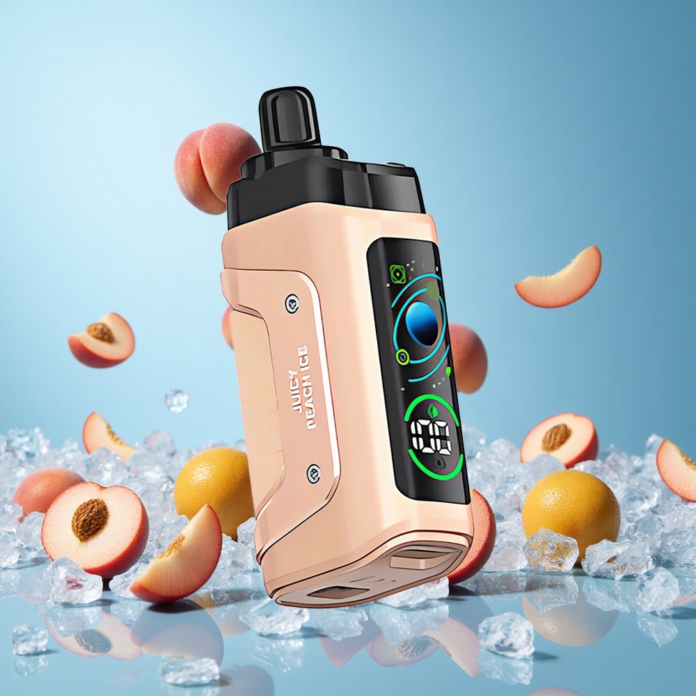 Razz Bar 45000 Пуфове Еднократна вейп Сочен Праскова Лед Adjustable Airflow Type-C Bulgaria vape wholesale