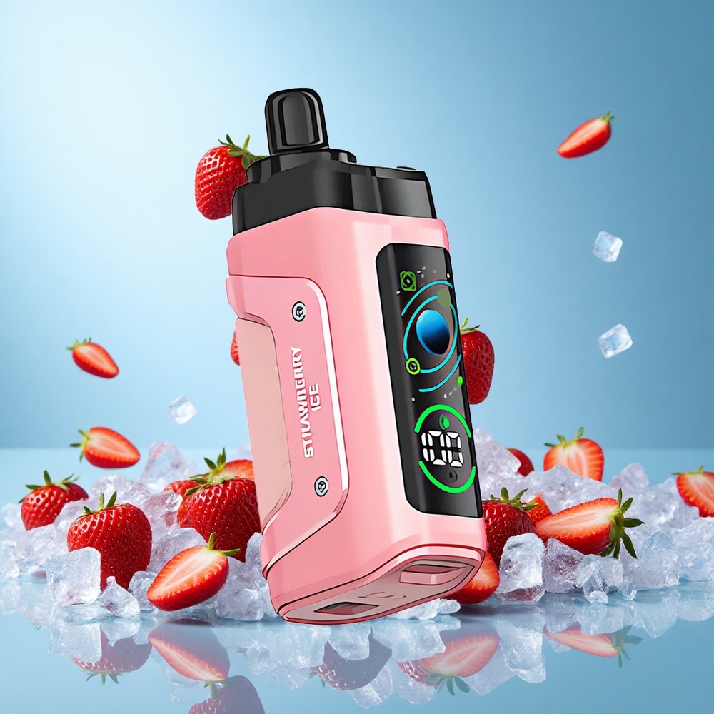 Razz Bar 45000 Пуфове Ягодов Лед Adjustable Airflow Type-C Rechargeable Bulgaria vape wholesale