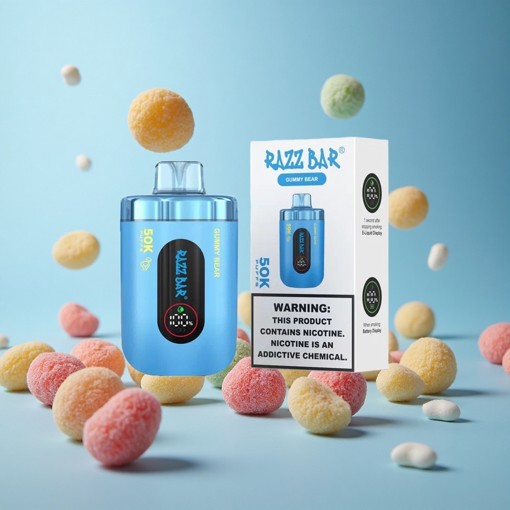 Razz Bar 50K Пуфове Динка Мечов Катушка Гума Мече Bulgaria vape wholesale