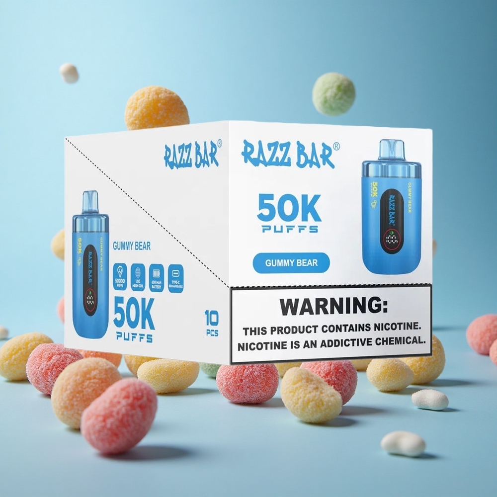 Razz Bar 50K Пуфове Динка Мечов Катушка Гума Мече Bulgaria vape wholesale