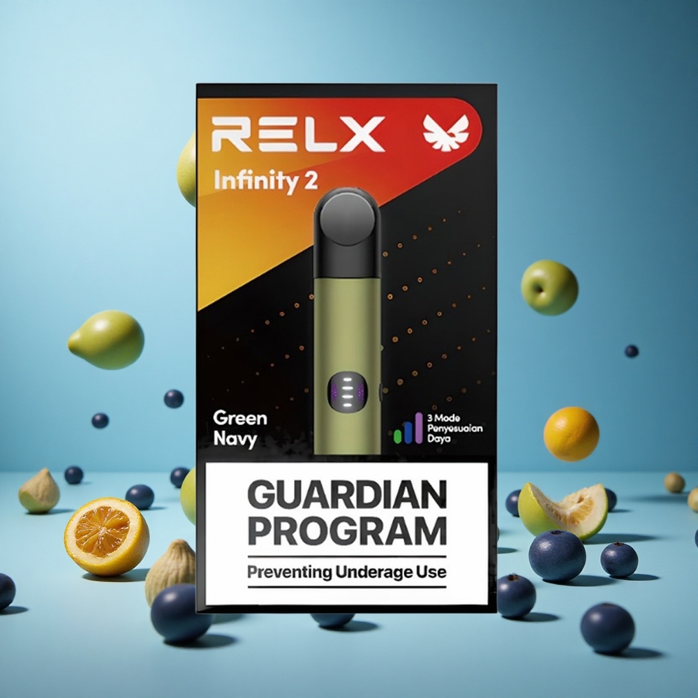 RELX Infinity 2 600-650 Пуфове Green Navy Капацитет на капсулата: 1.9 мл Bulgaria vape wholesale