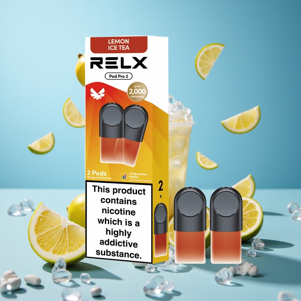 RELX Pod Pro 2 600 пуфове Чай-Лимонен Леден Чай 1.8% никотин Bulgaria vape wholesale