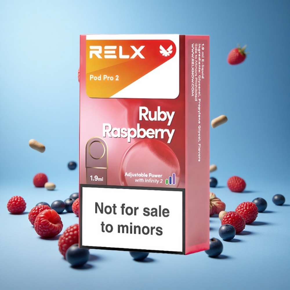 RELX Pod Pro 2 600 пуфове Син Малина 1.9ml Bulgaria vape wholesale