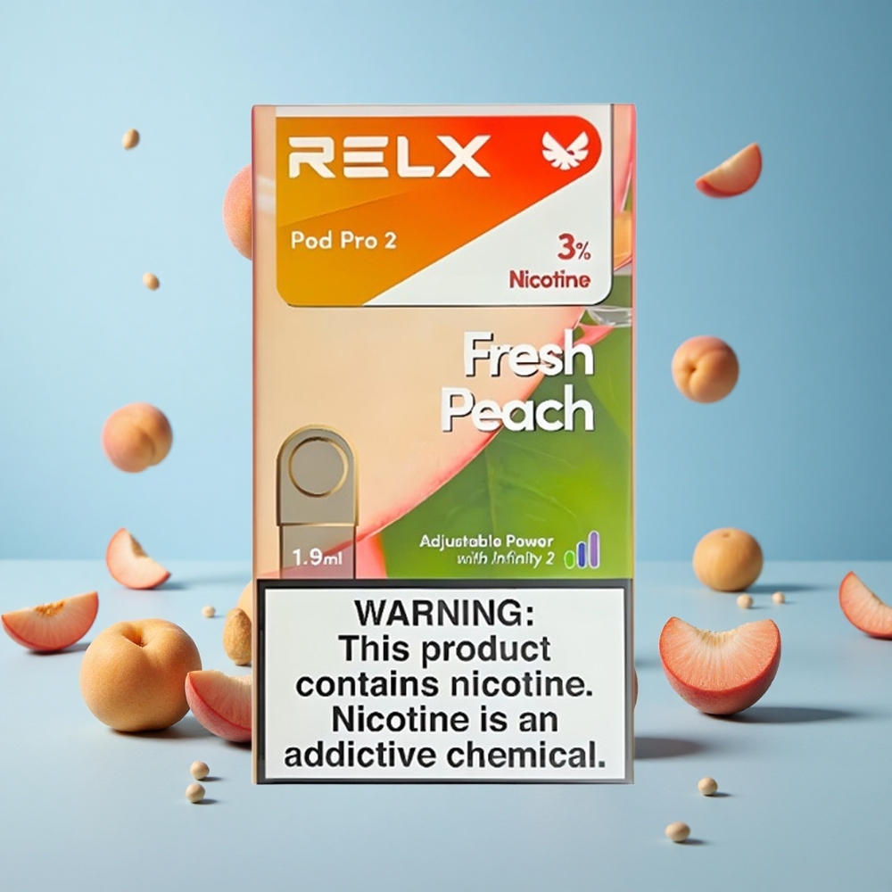 RELX Pod Pro 2 600 пуфове Пресен праскова Никотин:3% Bulgaria vape wholesale