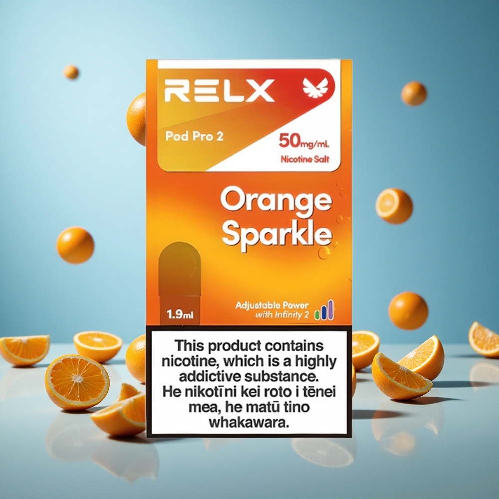 RELX Pod Pro 2 600 пуфове Оранжев искрящ Никотиново съдържание: 5% Bulgaria vape wholesale