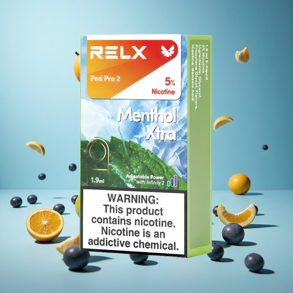 RELX Pod Pro 2 600 пуфове Ментол Xtra Никотиново съдържание: 5% Bulgaria vape wholesale